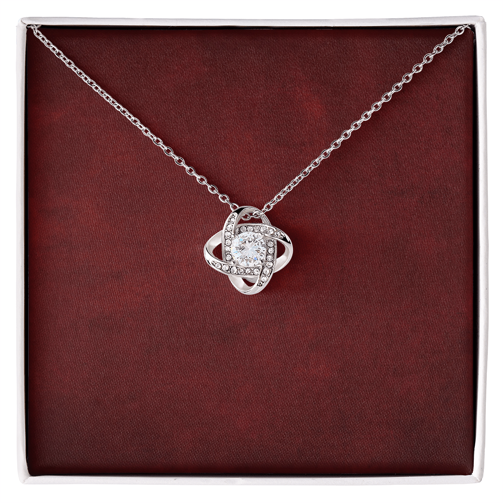 Love Knot Necklace - Yellow & White Gold Variants