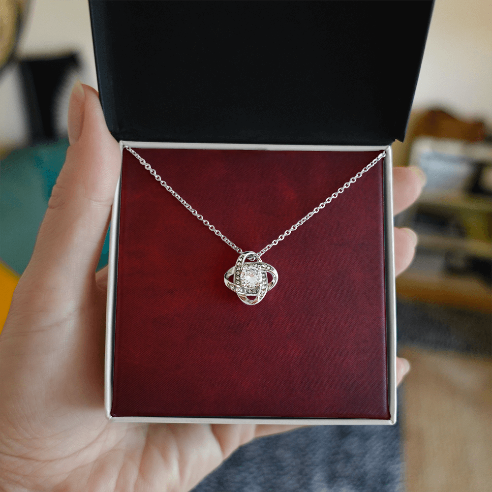 Love Knot Necklace - Yellow & White Gold Variants