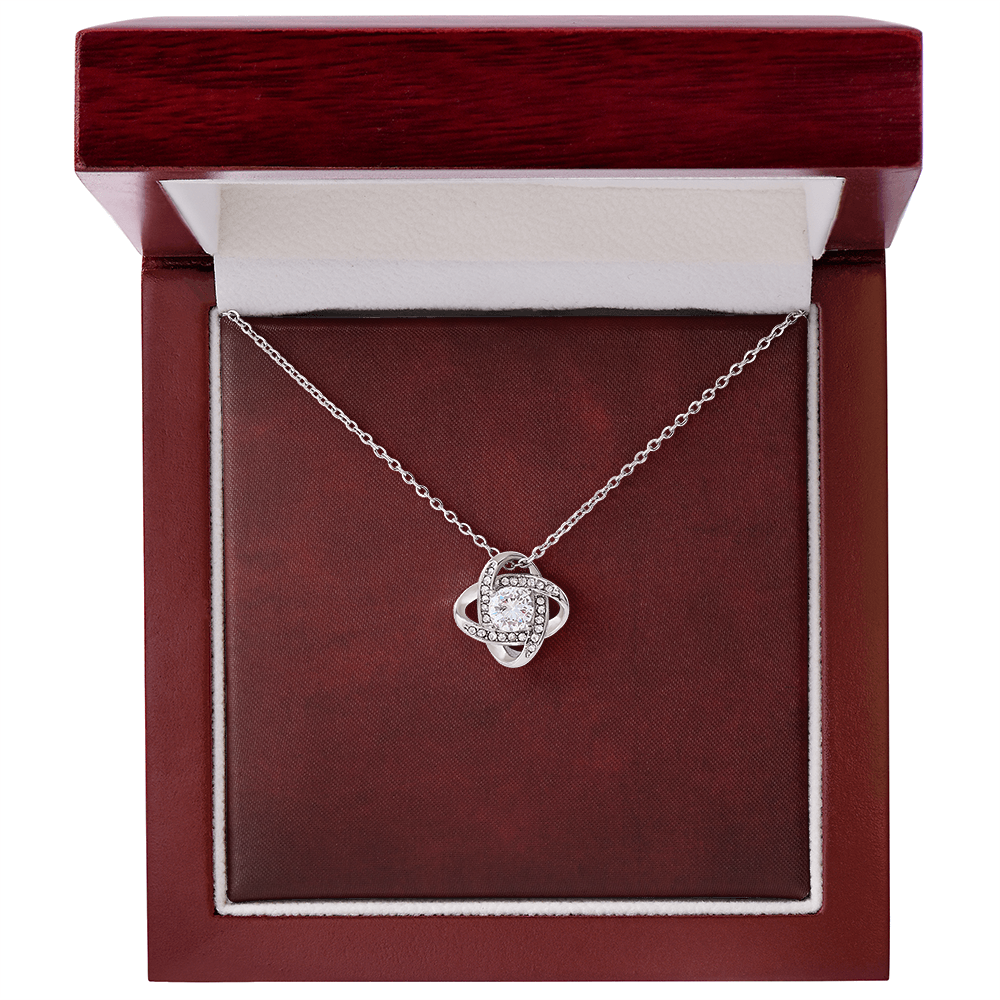 Love Knot Necklace - Yellow & White Gold Variants