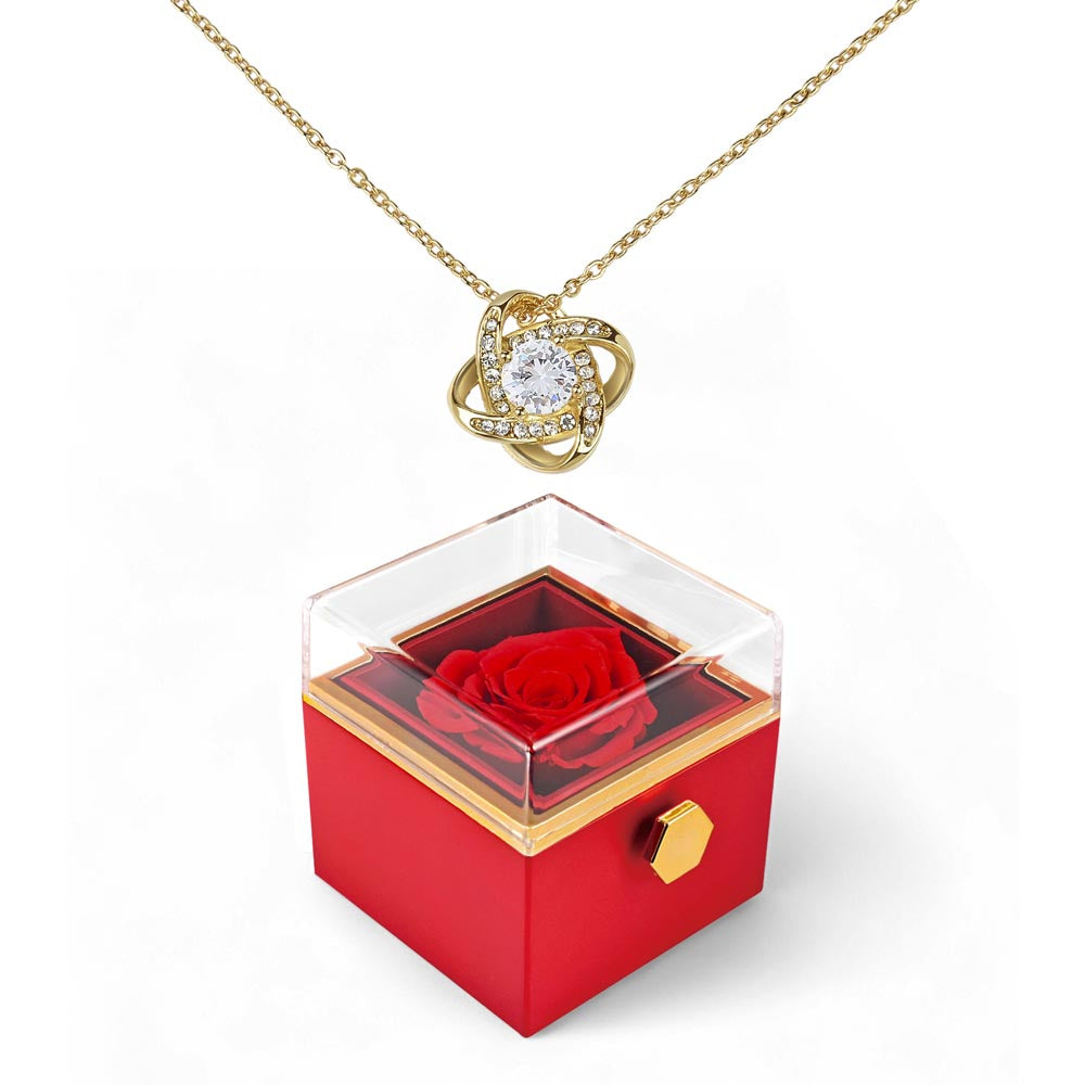 Love Knot with Rotating Rose Gift Box NO MC